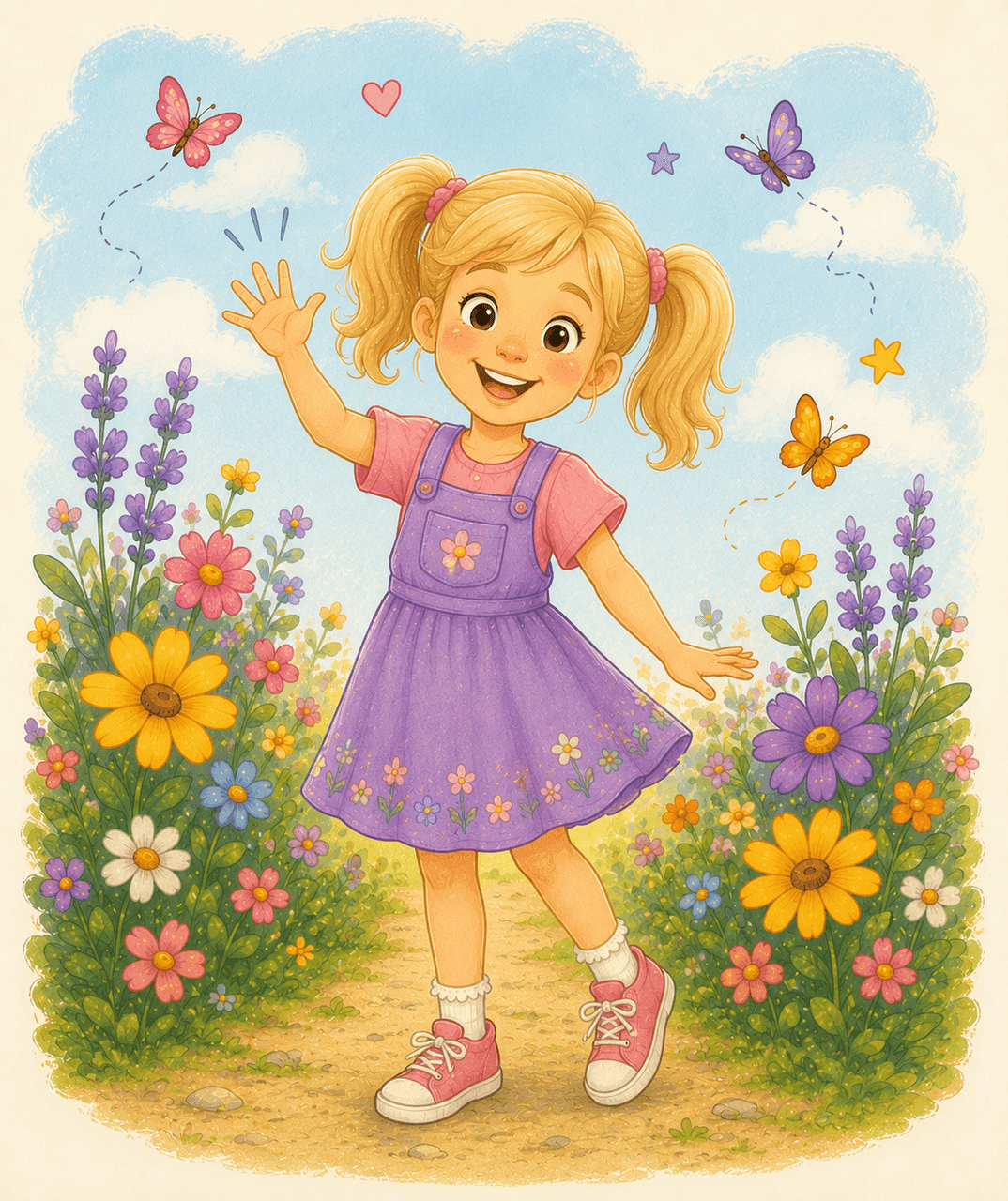 Storybook portrait of Lily